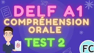 DELF A1 Compréhension orale test 2 delf learnfrench [upl. by Wawro]