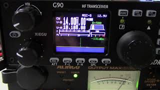 Xiegu G90 HF Transceiver RF output measurements Feb 2019 [upl. by Netty]