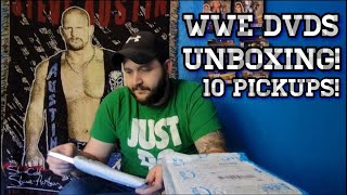 WWE DVD UNBOXING 10 PICKUPS [upl. by Teirtza]