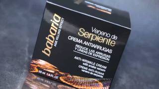 Crema Antiarrugas Veneno de Serpiente Babaria [upl. by Ahsets]