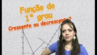 Função Crescente ou Decrescente como identificar [upl. by Panter]