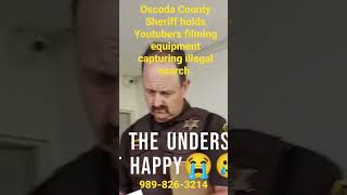 Dirty Cops hold Youtubers film equipment after case dismissed Oscoda County Sheriff Michigan [upl. by Alrrats114]