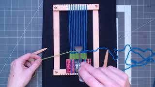 Weaving How To Change Color amp Clasped Weft [upl. by Tsirhc]