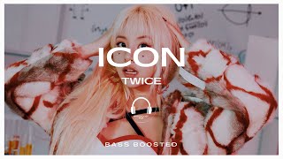 TWICE  ICON BASS BOOSTED 🎧USE HEADPHONES🎧 [upl. by Lisle954]