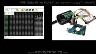 LE25S40 reprogramming in HDD circuit 18V FLASH SPI with SOIC Clip and REVELPROGIS [upl. by Wina]