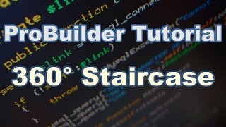 Tutorial ProBuilder 360 Spiral Staircase Giveaway Winner Announced [upl. by Tann]