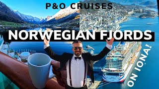 Norwegian Fjords Cruise with PampO Cruises  Iona Cruise Ship [upl. by Earlene901]