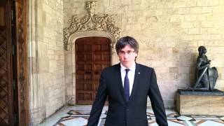 Carles Puigdemont president de la Generalitat 60è aniversari 60anysTrueta [upl. by Hcirdla]