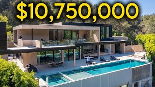 Inside a 10750000 Beverly Hills Modern Mansion With An Amazing Backyard [upl. by Venice]