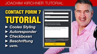 Contact Form7 MegaTutorial Styling mit CSS  Autoresponder  Checkboxen  uvm [upl. by Ierbua817]