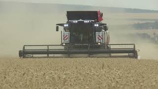 Rostselmash Torum 770 combine demo in Germany  NO MUSIC [upl. by Eirrahs]