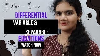 Variable Separable problem 6  Differential equations [upl. by Kinom]