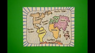 Lets Draw Continents amp Oceans [upl. by Emeline]