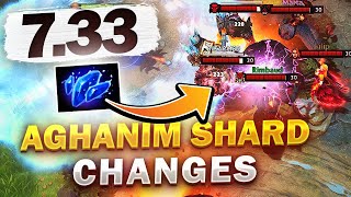 Dota 2 NEW 733 PATCH  ALL NEW AGHANIMS SHARDS REWORKED  CHANGES [upl. by Santiago]