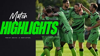 Match Highlights  Forest Green 10 Hartlepool [upl. by Kcered]