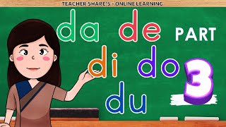 MATUTONG BUMASA NG ABAKADA DA DE DI DO DU PART 3 FOR BEGINNERS KINDER GRADE 1 Teacher Shares [upl. by Kathye]