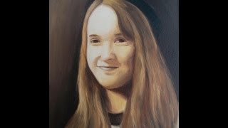 Sfumato Technique on Child Portraiture in Oil Part 1 Underpainting and First Glaze [upl. by Ario]