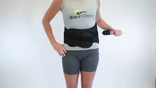 How to Wear the Lower Back Support Brace [upl. by Guntar]