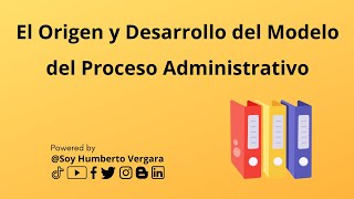 El Origen y Desarrollo del Modelo del Proceso Administrativo [upl. by Ettesyl968]