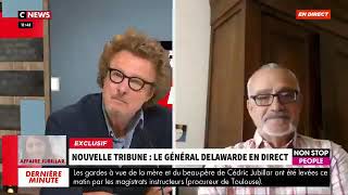 CNEWS  Le général Delawarde se fait couper le micro en direct après des allusions antisémites [upl. by Trant]