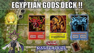 Egyptian Gods Knights Deck  Gods Crush META  YuGiOh Master Duel [upl. by Rramahs]