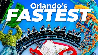 Top 10 Fastest Thrill Rides in Orlando  Disney World Universal Studios amp SeaWorld [upl. by Dituri]