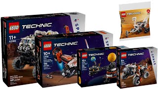 All LEGO Technic Space sets 2024 CompilationCollection Speed Build [upl. by Gnim]