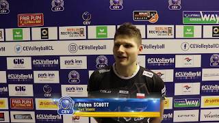 Rubben Schott on his return to Berlin for CLVolleyM [upl. by Eirolam]