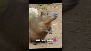 Capybara swimming capybara animals teeshirts [upl. by Reppart]