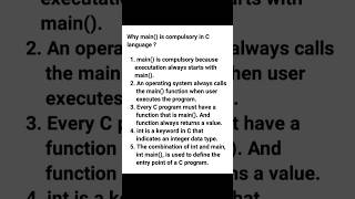 main in C and C  viral ytshorts shortvideos shortviral computer software computergyan [upl. by Pomcroy]