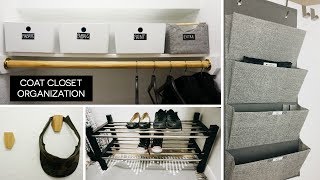 Coat Closet Organization  BeforeAfter  Rescue My Space [upl. by Eiliak732]