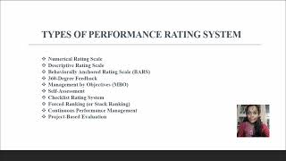 Human resource management Performance rating system [upl. by Bender]