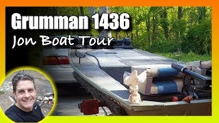 Grumman 1436 Jon Boat Tour [upl. by Arras970]