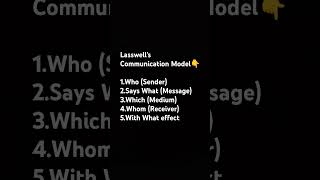 Lasswell Communication of model netjrf2024 exam communication shorts shortvideo [upl. by Spark]