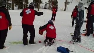 Ski Lift Chairlift Rope Evacuation Exercise [upl. by Nesaj]