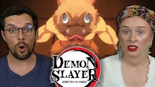 Demon Slayer  1x12 The Boar Bares its Fangs Zenitsu Sleeps  REACTION [upl. by Bremble]