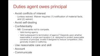 Agency Fiduciary Duties [upl. by Asiole]