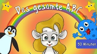 Das gesamte deutsche ABC  Deutsche Buchtaben von AZ zum Mitsingen  ABC Lieder für Kinder [upl. by Ahsitan]