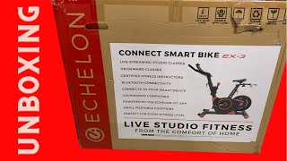 Echelon EX 3 Smart Connect Spin Bike Unboxing amp Assembly [upl. by Schaffer]