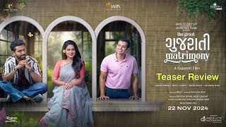 The Great Gujarati Matrimony  Teaser Review  Hiten K Mitra G Siddhi I Devarshi  22 Nov 2024 [upl. by Wandie737]