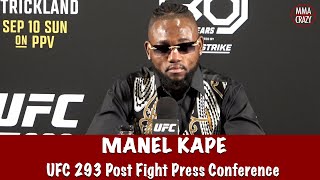 Manel Kape reacts to Israel Adesanya loss “Karma is a bh” apologises for homophobic comments [upl. by Novaj996]