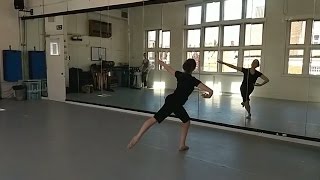 Grands Jetés En Tournant ballet class tutorial advanced [upl. by Lester]