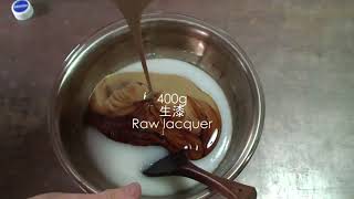 The secret behind every Urushi lacquerware  Nori Urushi のり漆  糊漆 [upl. by Machute]