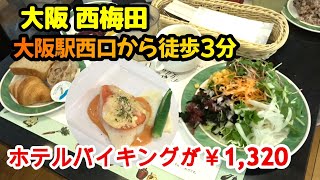 ハートンホテル西梅田一階のランチバイキング。雰囲気も良くてとても穴場です。サラダバイキング梅田ランチランチバイキング西梅田ハートンホテルハートンホテルガーデン [upl. by Einuj]