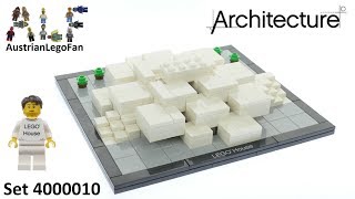 Lego Architecture 4000010 Lego House  Lego Speed Build Review [upl. by Atem]