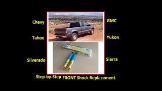 FRONT shocks REPLACEMENT GM Silverado Sierra Tahoe Yukon Suburban BILSTEIN Shocks [upl. by Charin]