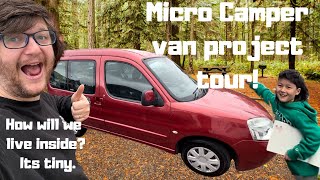 Renovating a Micro camper van Come and look inside our 2006 Citroen Berlingo multispace [upl. by Erme]