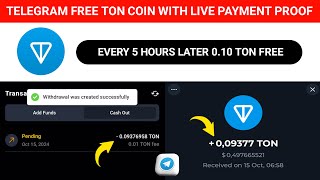 Free Toncoin Telegram New Bot  020 Ton Free From Telegram New Bot  Free Ton Coin Earning 2024 [upl. by Gnoy]