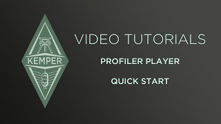 Kemper Profiler Tutorials  PROFILER Player  Quick Start german [upl. by Ayom]