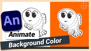 Change Background Color  Adobe Animate CC Tutorial [upl. by Nossah]